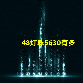 48灯珠5630有多少w 5630灯珠是多少瓦